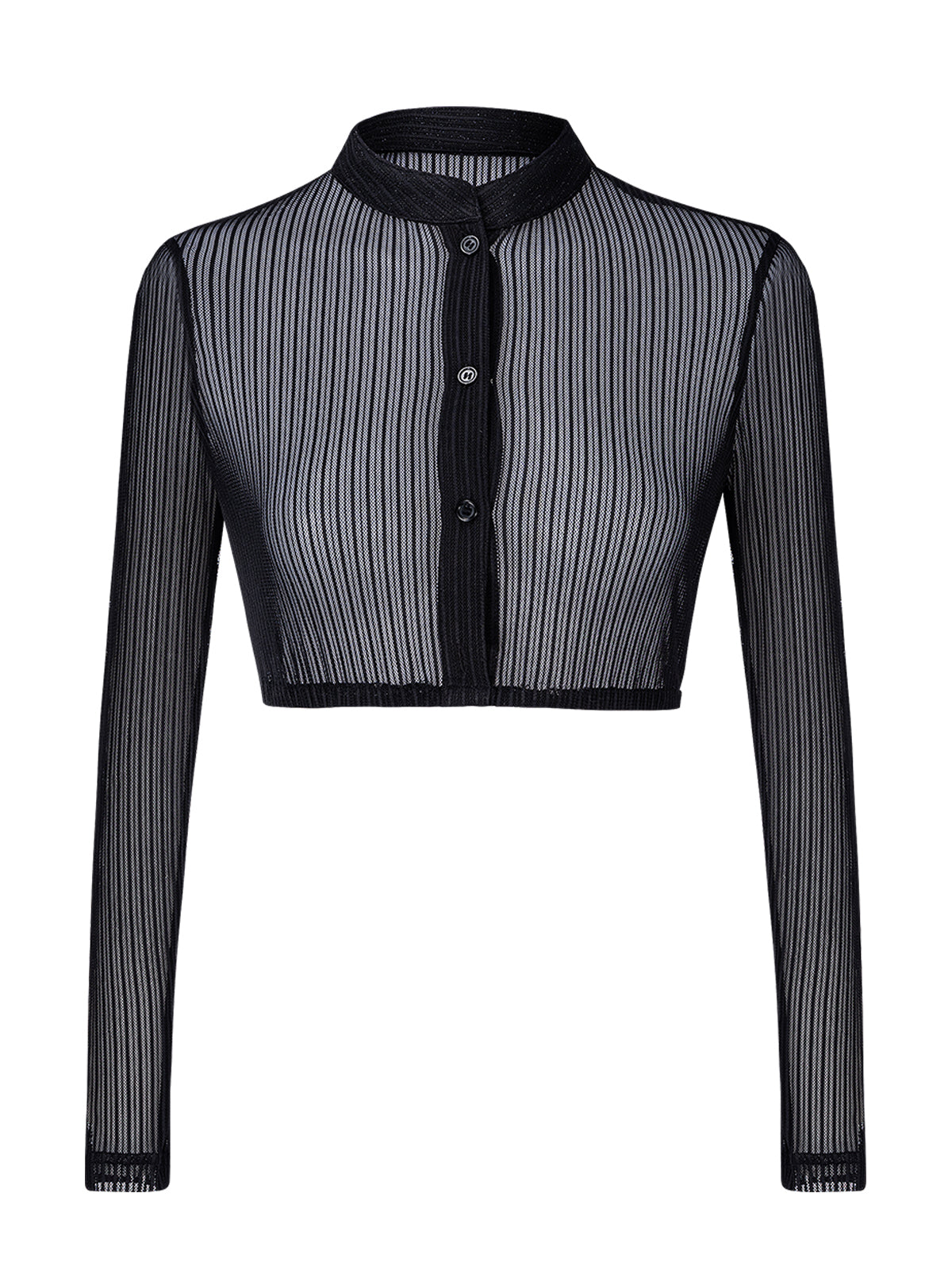 Hochgeschlossen Langarm Damen Schwarz Dirndlblusen Liss